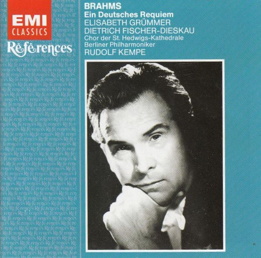 Johannes Brahms : Elisabeth Grümmer, Dietrich Fischer-Dieskau, Chor Der St. Hedwigs-Kathedrale Berlin, Berliner Philharmoniker, Rudolf Kempe : Ein Deutsches Requiem (CD, Album, Mono, RE, RM)