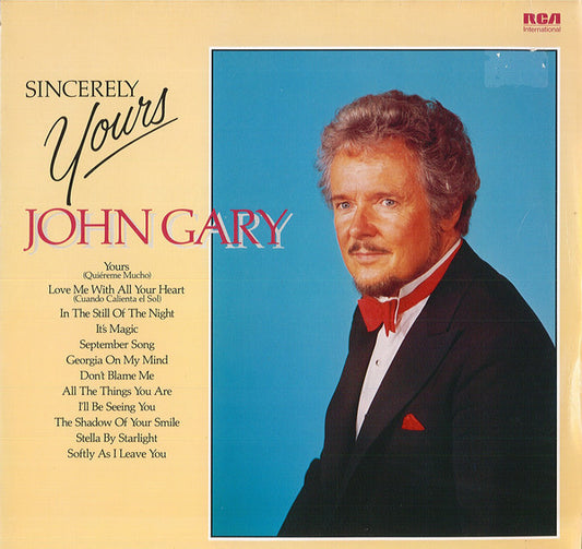 John Gary : Sincerely Yours (LP, Comp)
