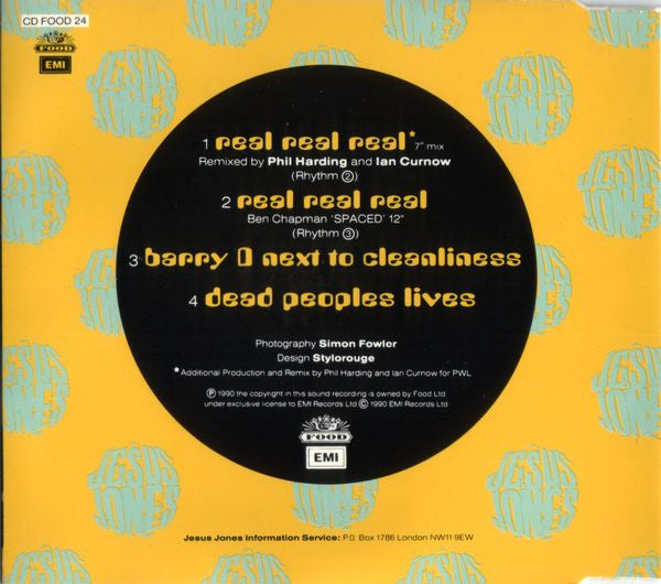 Jesus Jones : Real Real Real (CD, Single)