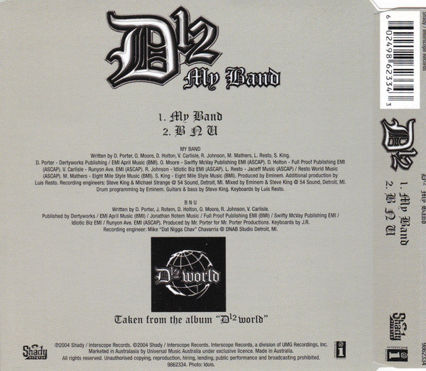 D12 : My Band (CD, Single)