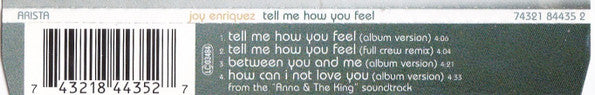 Joy Enriquez : Tell Me How You Feel (CD, Single)