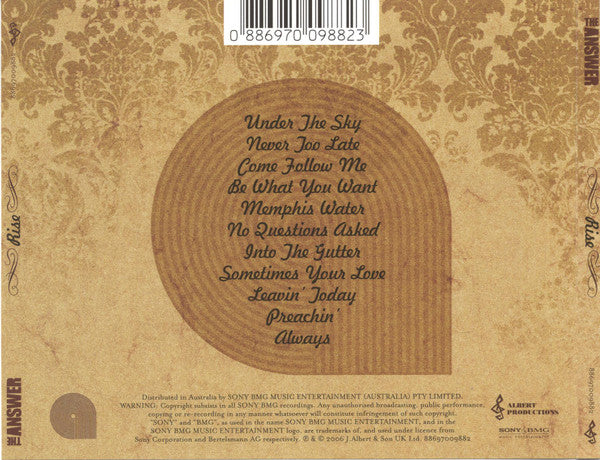The Answer (3) : Rise (CD, Album)
