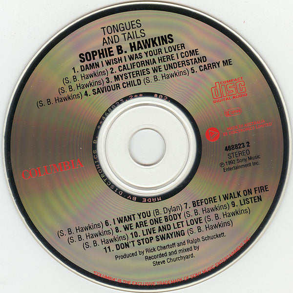 Sophie B. Hawkins : Tongues And Tails (CD, Album)