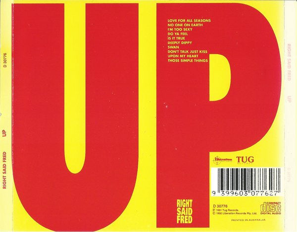 Right Said Fred : Up (CD, Album)