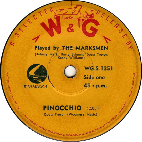 The Marksmen (9) : Pinocchio (7")
