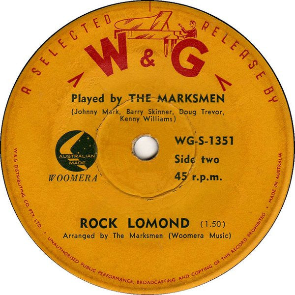 The Marksmen (9) : Pinocchio (7")