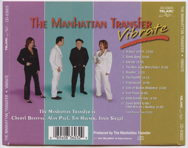 The Manhattan Transfer : Vibrate (CD, Album)