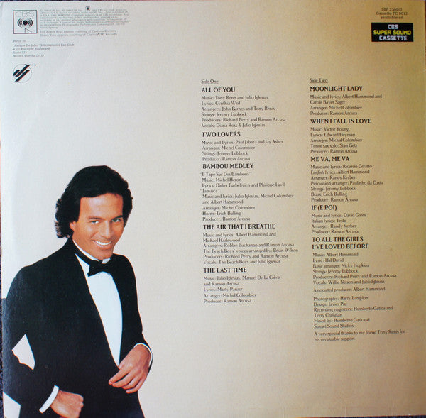 Julio Iglesias : 1100 Bel Air Place (LP, Album)