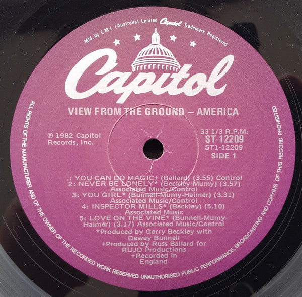 America (2) : View From The Ground (LP, Album)