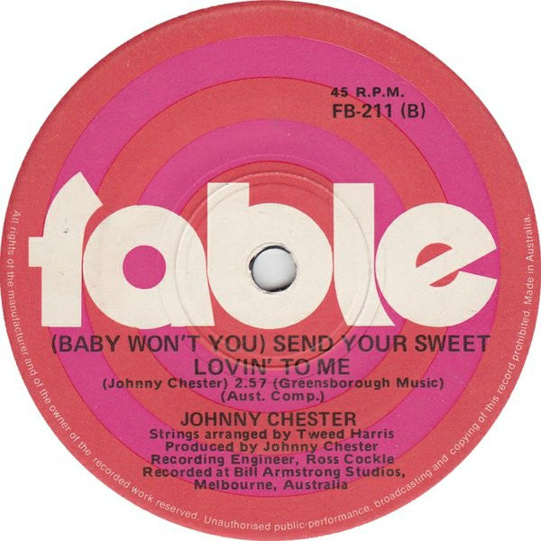 Johnny Chester : She's My Kind Of Woman (7", Single)