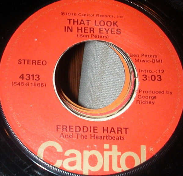 Freddie Hart And The Heartbeats : Try My Love For Size (7", Win)