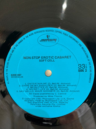 Soft Cell : Non-Stop Erotic Cabaret (LP, Album)