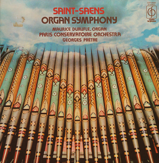 Camille Saint-Saëns, Maurice Duruflé, Orchestre De La Société Des Concerts Du Conservatoire, Georges Prêtre : Organ Symphony (LP, RE)