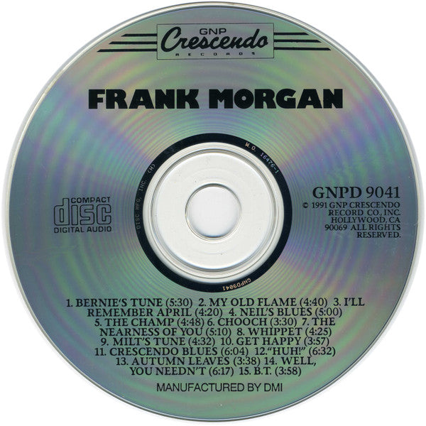 Frank Morgan : Frank Morgan  (CD, Album, RE)