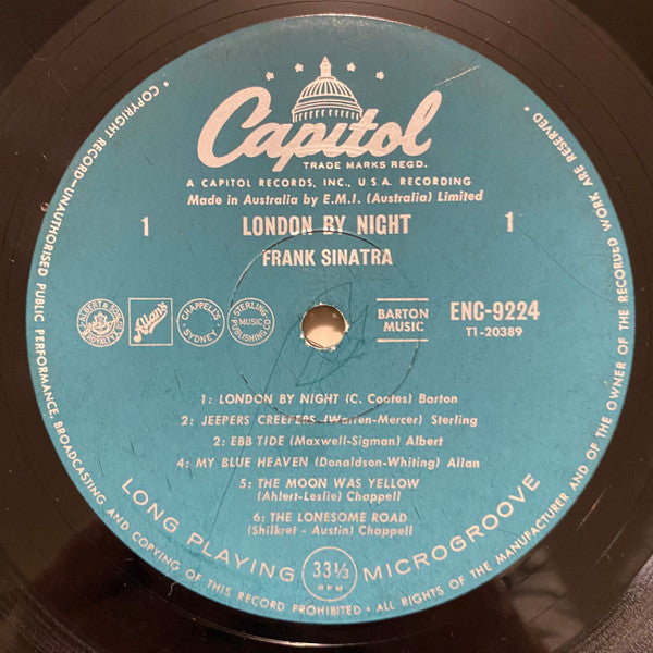 Frank Sinatra : London By Night (LP, Comp, Mono)