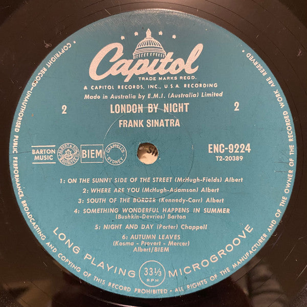 Frank Sinatra : London By Night (LP, Comp, Mono)