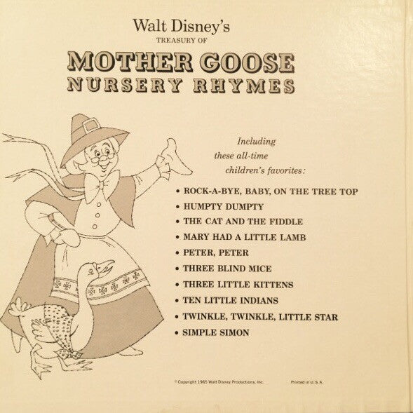 Sterling Holloway : Treasury Of Mother Goose Nursery Rhymes (LP, Album, RE)