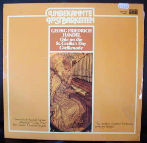 Georg Friedrich Händel : Ode On The St. Cecilia's Day (LP, RE)