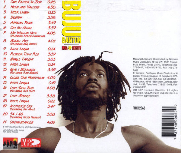 Buju Banton : Inna Heights (CD, Album)