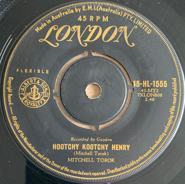 Mitchell Torok : Caribbean / Hootchy Kootchy Henry (7", Single, RE)