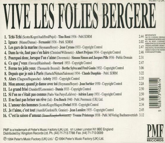 Various : Vive Les Folies Bergère (CD, Comp)
