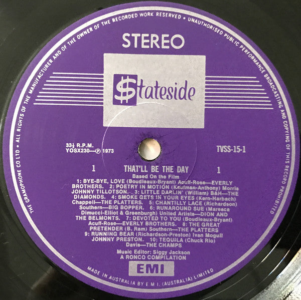 Various : That'll Be The Day (2xLP, Comp)