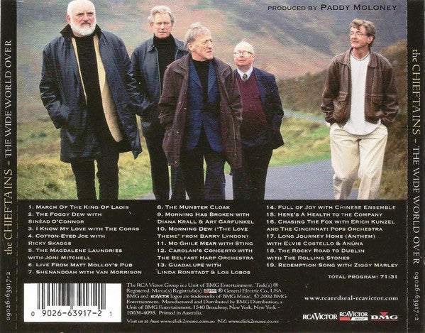 The Chieftains : The Wide World Over (A 40 Year Celebration) (CD, Comp)