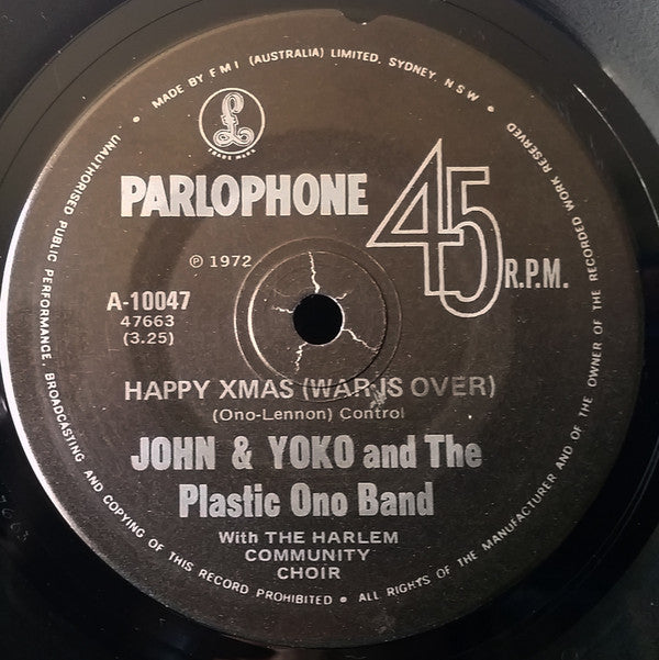 John & Yoko* And The Plastic Ono Band ,With The Harlem Community Choir : Happy Xmas (War Is Over)  (7", Single, RE)