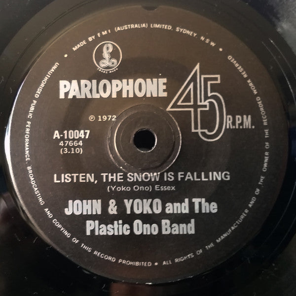 John & Yoko* And The Plastic Ono Band ,With The Harlem Community Choir : Happy Xmas (War Is Over)  (7", Single, RE)