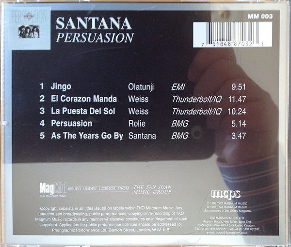 Santana : Persuasion (CD, Comp)