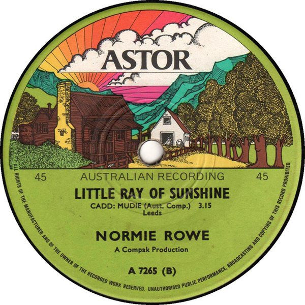 Normie Rowe : Elizabeth (7", Single)