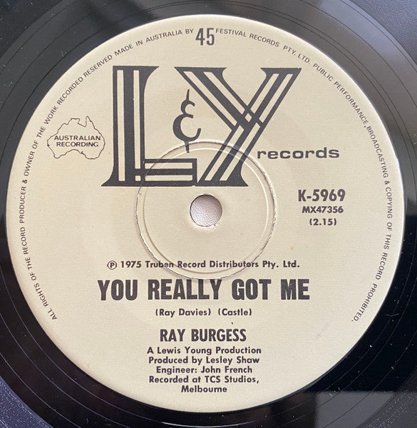 Ray Burgess : Love Fever (7", Single)