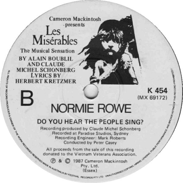 Normie Rowe : Bring Him Home (7", Single)