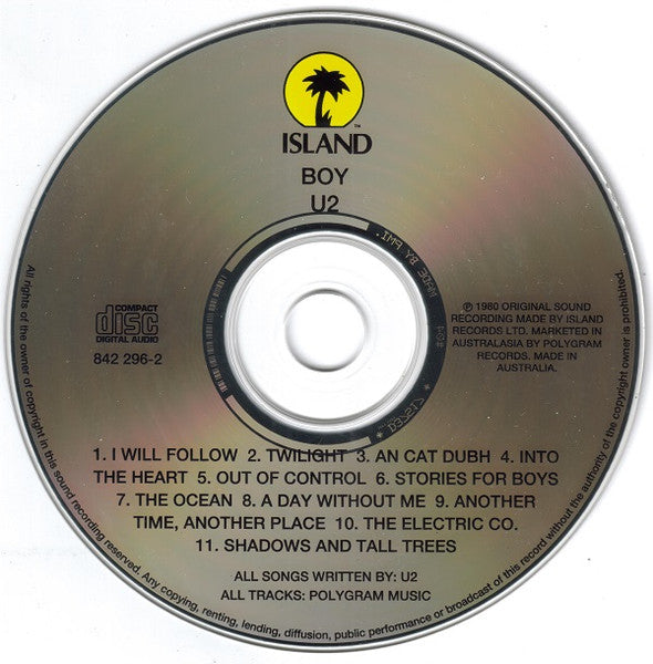 U2 : Boy (CD, Album, RE, PMI)