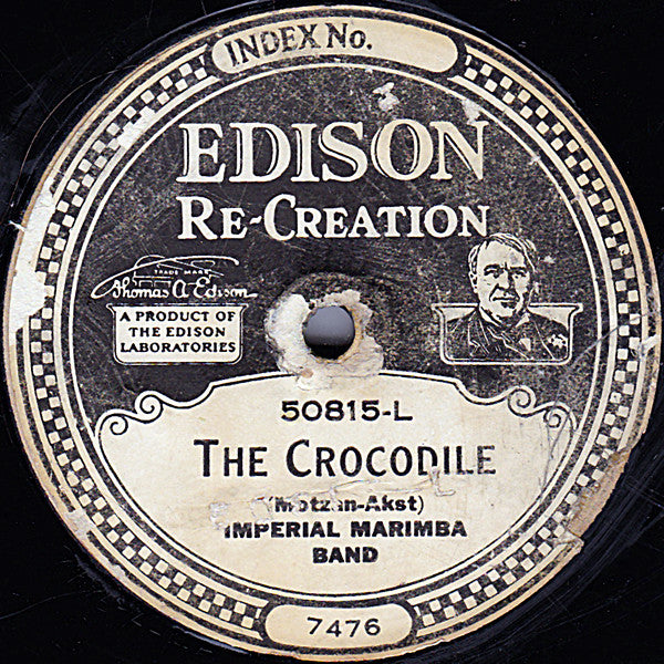 Waikiki Hawaiian Orchestra  /  Imperial Marimba Band : Hawaiian Nights Waltz / The Crocodile (Edison Disc, RP)