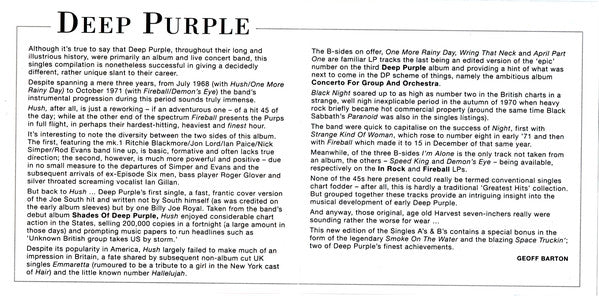 Deep Purple : The Deep Purple Singles (CD, Comp)