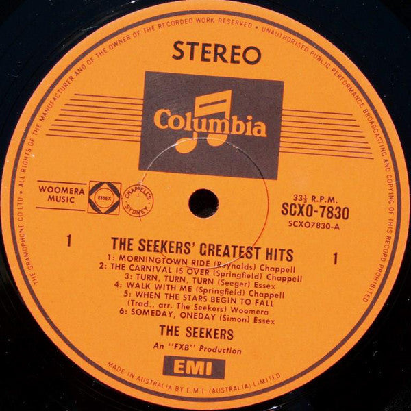 The Seekers : Greatest Hits (LP, Comp)