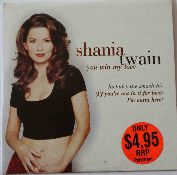 Shania Twain : You Win My Love (CD, Single, Car)