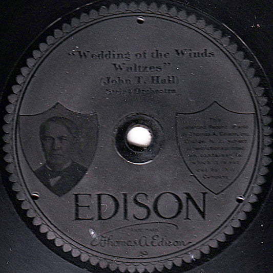 American Symphony Orchestra  /  Venetian Instrumental Quartet : Wedding Of The Winds Waltzes / On The High Alps (Edison Disc, RP)