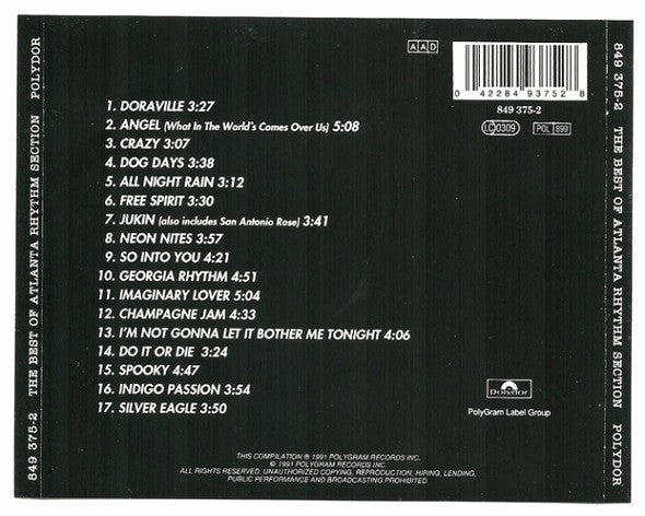 Atlanta Rhythm Section : The Best Of Atlanta Rhythm Section (CD, Comp, RE)