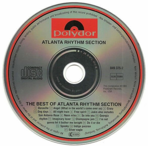 Atlanta Rhythm Section : The Best Of Atlanta Rhythm Section (CD, Comp, RE)