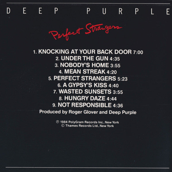 Deep Purple : Perfect Strangers (CD, Album, RE, PMD)