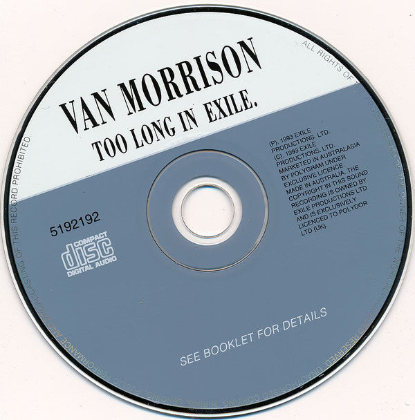 Van Morrison : Too Long In Exile (CD, Album)