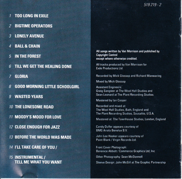 Van Morrison : Too Long In Exile (CD, Album)