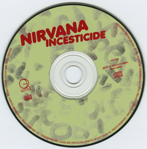 Nirvana : Incesticide (CD, Comp, RE)