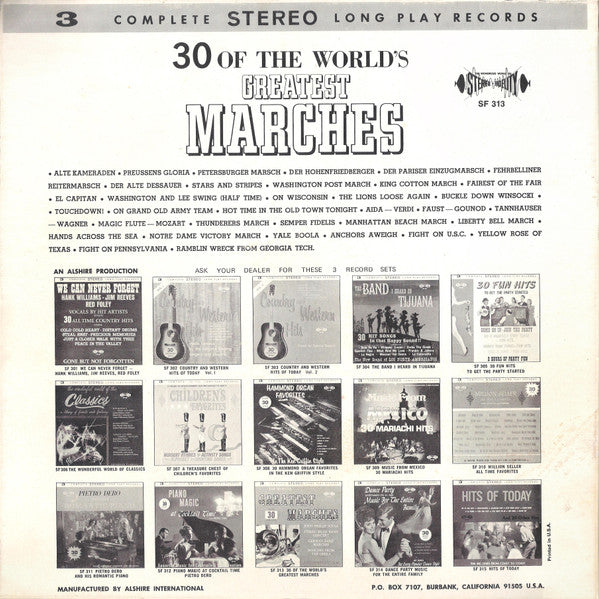 Various : The World's Greatest Marches (3xLP, Comp + Box)