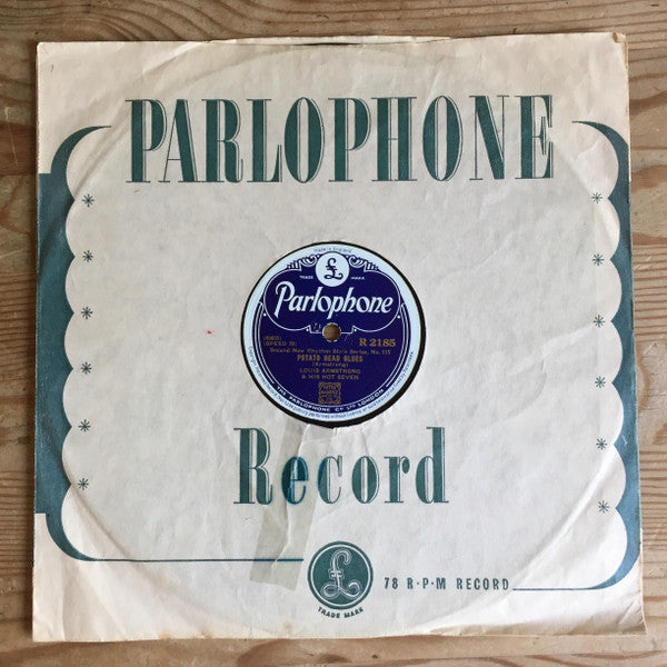 Louis Armstrong & His Hot Seven : Potato Head Blues / Alligator Blues (Shellac, 10", RP, DT )