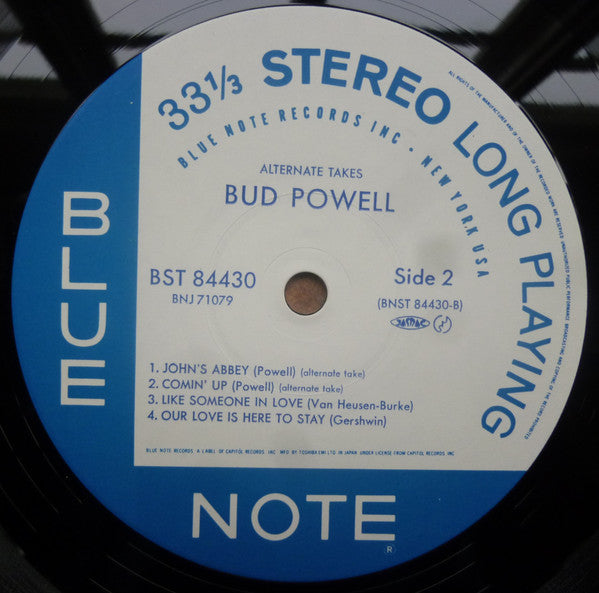 Bud Powell : Alternate Takes (LP, Comp, Mono)
