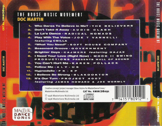 Doc Martin : The House Music Movement (CD, Mixed + CD)