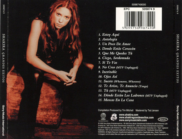 Shakira : Grandes Exitos (CD, Comp)